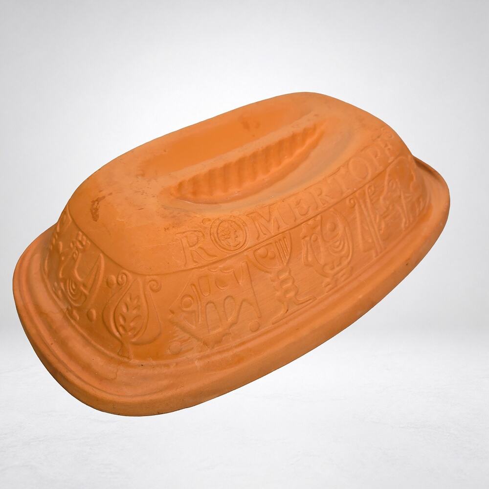 Romertopf 111 Bay Keramik Clay Baker Roaster West Germany Vintage Terra Cotta